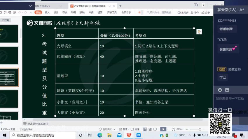 2023考研文都英语高端特训班（王巧红 唐迟 陈正康） 百度网盘(172.15G)